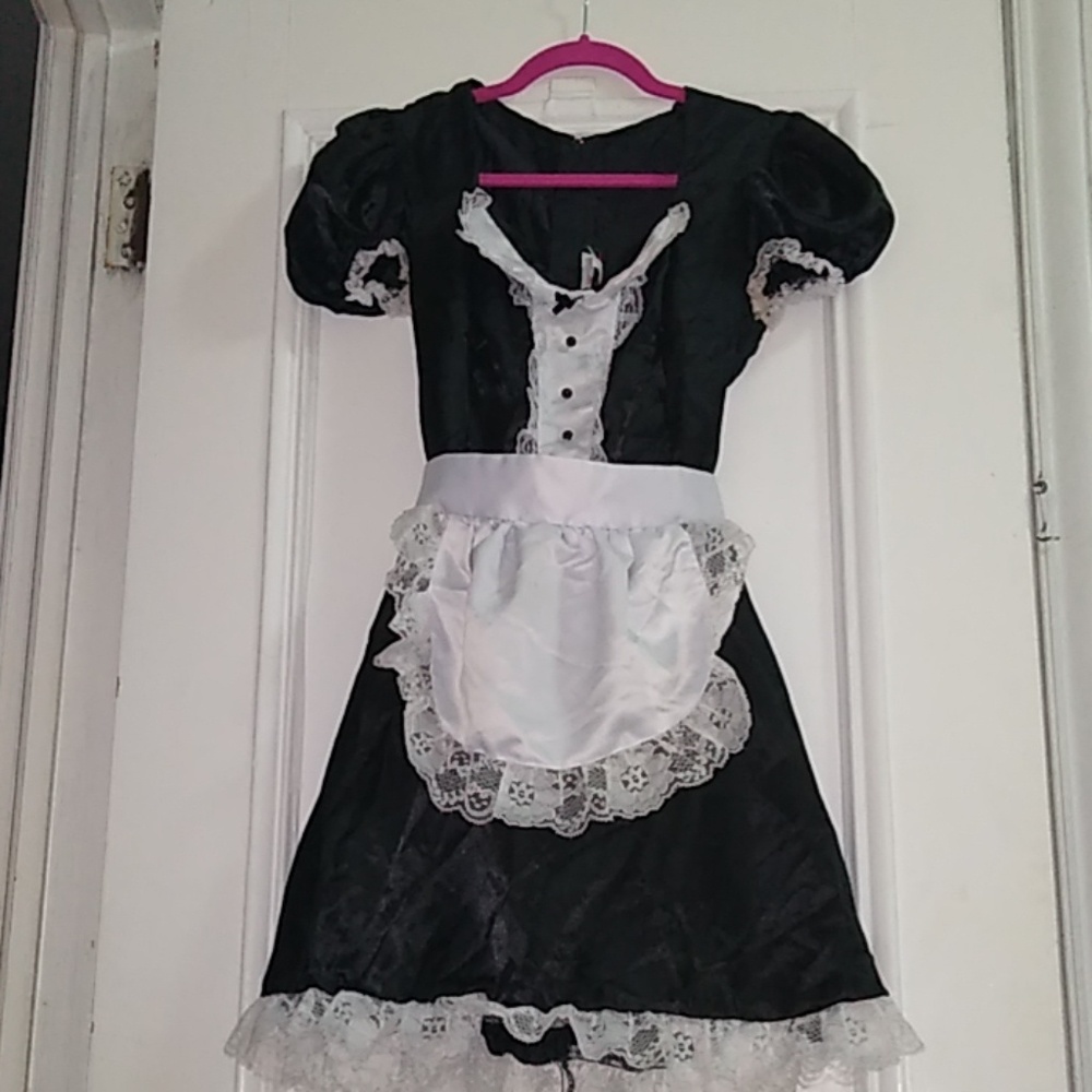 French maid costume size large